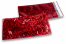 Färgade metalliska foliekuvert röda holografiska - 114 x 229 mm | Kuvertland.se