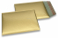Eko bubbelpåsar i matta,  metalliska färger - guldfärgad 180 x 250 mm | Kuvertland.se