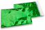Färgade metalliska foliekuvert gröna holografiska - 162 x 229 mm | Kuvertland.se