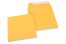 Guld-gula färgade kuvert av papper - 160 x 160 mm | Kuvertland.se