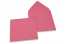 Färgade kuvert till gratulationskort - rosa, 155 x 155 mm | Kuvertland.se