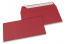 Mörkröda färgade kuvert av papper - 110 x 220 mm | Kuvertland.se