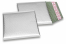 Eko bubbelpåsar i matta,  metalliska färger - silverfärgad 165 x 165 mm | Kuvertland.se