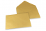 Färgade kuvert till gratulationskort - guldfärgad metallisk, 162 x 229 mm | Kuvertland.se