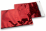 Färgade metalliska foliekuvert röda holografiska - 162 x 229 mm | Kuvertland.se