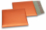 Eko bubbelpåsar i matta, metalliska färger - orange 165 x 165 mm | Kuvertland.se