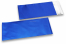 Mörkblåa färgade foliekuvert i matt metall - 110 x 220 mm | Kuvertland.se