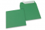 Mörkgröna färgade kuvert av papper - 160 x 160 mm | Kuvertland.se