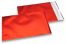 Röda färgade foliekuvert i matt metall - 180 x 250 mm | Kuvertland.se