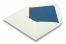 Fodrade kuvert elfenbensvita - blåfodrade | Kuvertland.se