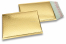 Eko bubbelpåsar i metalliska färger - guldfärgad 180 x 250 mm | Kuvertland.se