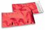 Färgade metalliska foliekuvert röda - 114 x 229 mm | Kuvertland.se