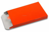 Färgade brevpack med glansig yta - orangea | Kuvertland.se
