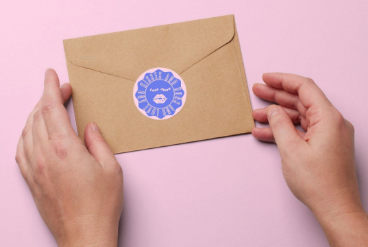  Stick-on förseglingsmärken för laserskrivare | Kuvertland.se