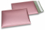 Eko bubbelpåsar i matta, metalliska färger - roséguld 180 x 250 mm | Kuvertland.se