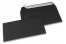 Svarta färgade kuvert av papper - 110 x 220 mm | Kuvertland.se