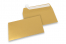Guld metallisk färgade kuvert av papper - 114 x 162 mm | Kuvertland.se