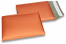 Eko bubbelpåsar i matta, metalliska färger - orange 180 x 250 mm | Kuvertland.se