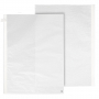 Pergamijn zakken wit met plakstrip - shopping 11991