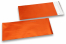 Orangea färgade foliekuvert i matt metall - 110 x 220 mm | Kuvertland.se