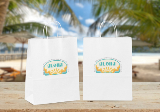 Papperspåsar med snurrade handtag | Kuvertland.se