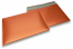 Eko bubbelpåsar i matta, metalliska färger - orange 320 x 425 mm | Kuvertland.se