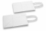 Papperspåsar med snurrade handtag - Vita, 140 x 80 x 210 mm, 90 gr | Kuvertland.se