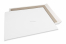Kuvert med kartong på baksidan - 550 x 700 mm, 120 gram vit kraft fram, 700 gram grå duplex baksida, inget lim / ingen remsa | Kuvertland.se