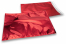 Färgade metalliska foliekuvert röda - 320 x 430 mm | Kuvertland.se