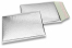 Eko bubbelpåsar i metalliska färger - silverfärgad 180 x 250 mm | Kuvertland.se