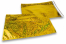 Färgade metalliska foliekuvert guldfärgade holografiska - 320 x 430 mm | Kuvertland.se