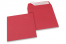 Röda färgade kuvert av papper - 160 x 160 mm | Kuvertland.se