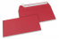 Röda färgade kuvert av papper - 110 x 220 mm | Kuvertland.se