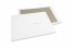 Kuvert med kartong på baksidan - 400 x 500 mm, 120 gram vit kraft fram, 700 gram grå duplex baksida, inget lim / ingen remsa | Kuvertland.se