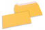 Guld-gula färgade kuvert av papper - 110 x 220 mm | Kuvertland.se