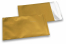 Guld färgade foliekuvert i matt metall - 114 x 162 mm | Kuvertland.se