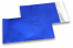Mörkblåa färgade foliekuvert i matt metall - 114 x 162 mm | Kuvertland.se