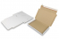 Brevpack med topplock och förseglingsremsa - 310 x 220 x 25 mm (A4), vit | Kuvertland.se