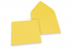 Färgade kuvert till gratulationskort - smörblomma gul, 155 x 155 mm | Kuvertland.se
