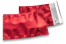 Färgade metalliska foliekuvert röda - 114 x 162 mm | Kuvertland.se