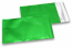Gröna färgade foliekuvert i matt metall - 114 x 162 mm | Kuvertland.se