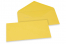 Färgade kuvert till gratulationskort - smörblomma gul, 110 x 220 mm | Kuvertland.se