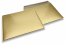 Eko bubbelpåsar i matta,  metalliska färger - guldfärgad 320 x 425 mm | Kuvertland.se