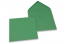Färgade kuvert till gratulationskort - mörkgröna, 155 x 155 mm | Kuvertland.se