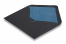 Fodrade svarta kuvert - blåfodrade | Kuvertland.se
