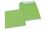 Äppelgröna färgade kuvert av papper - 160 x 160 mm | Kuvertland.se