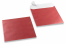Röda färgade pärlemor kuvert - 170 x 170 mm | Kuvertland.se