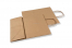Papperspåsar med snurrade handtag - Bruna, 240 x 110 x 310 mm, 100 gr | Kuvertland.se