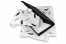 Svarta brevpack - exempel med silkespapper | Kuvertland.se