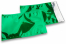 Färgade metalliska foliekuvert gröna - 162 x 229 mm | Kuvertland.se